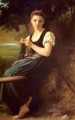 The Knitting Girl Realism William Adolphe Bouguereau